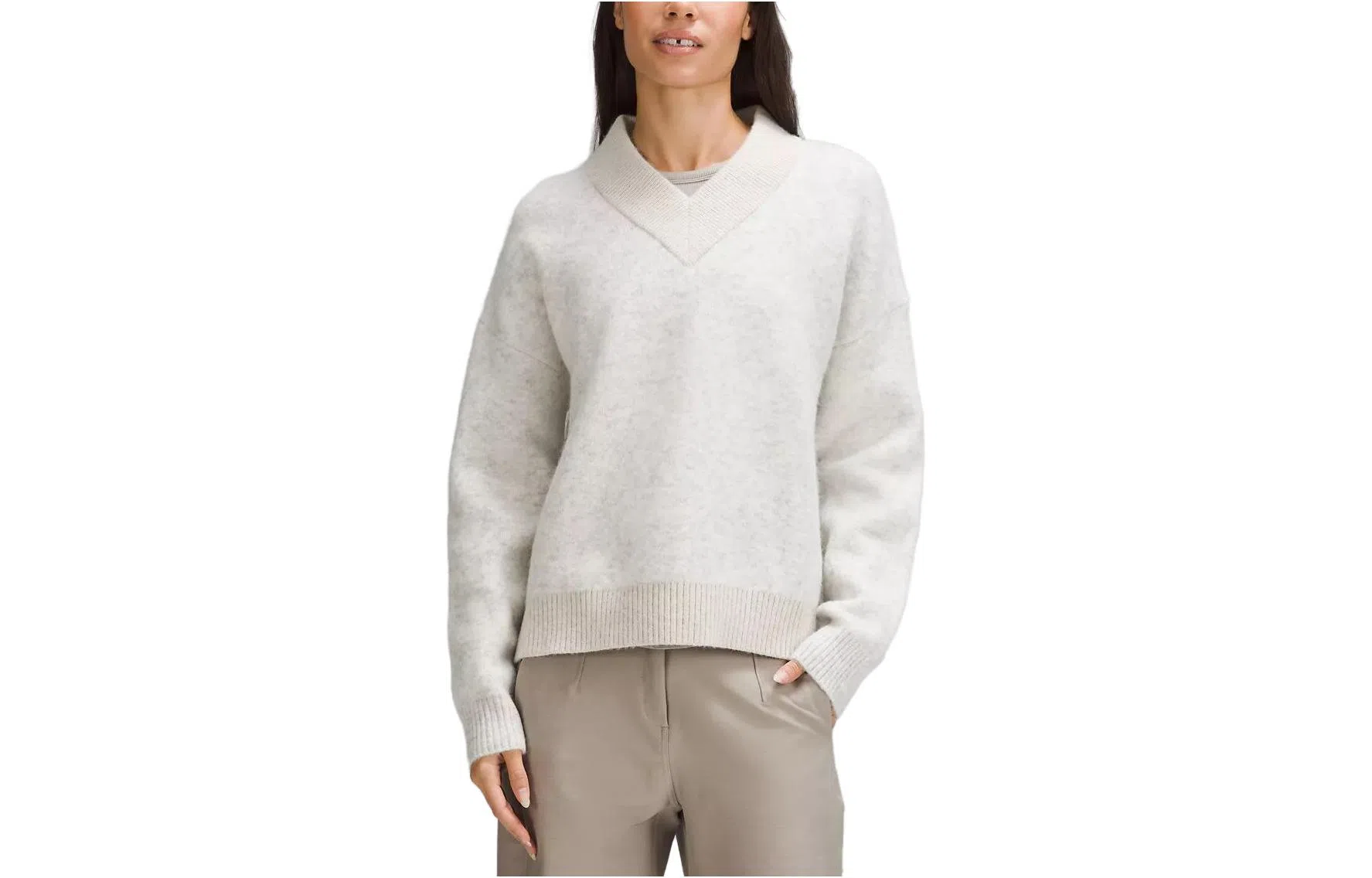 lululemon Alpaca Wool-Blend V-Neck Sweater