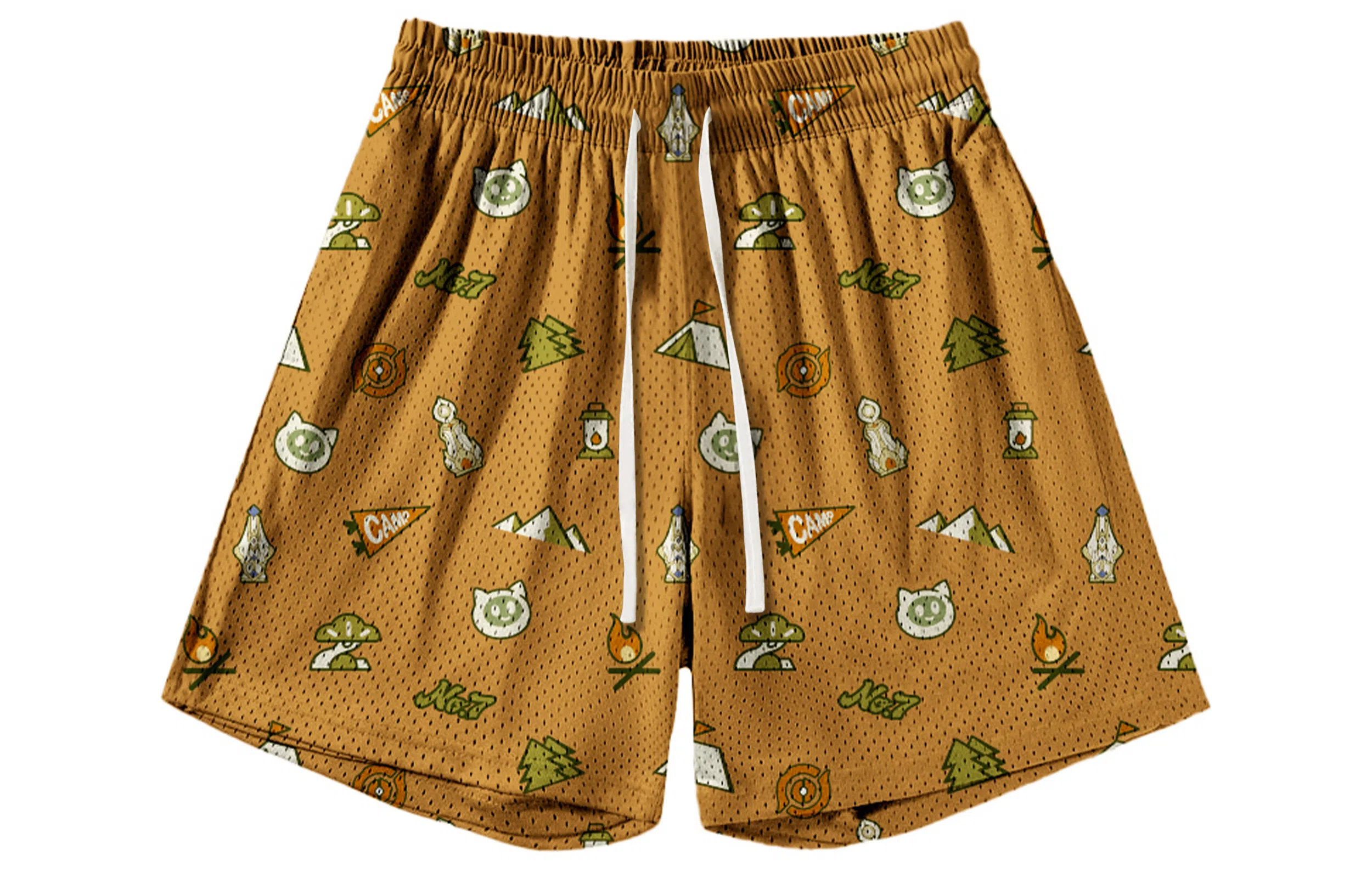 王者荣耀 鲁班七号星空梦想款 趣味创意卡通印花拼接撞色运动篮球家居服系带宽松直筒松弛感慵懒风五分休闲短裤 男女同款