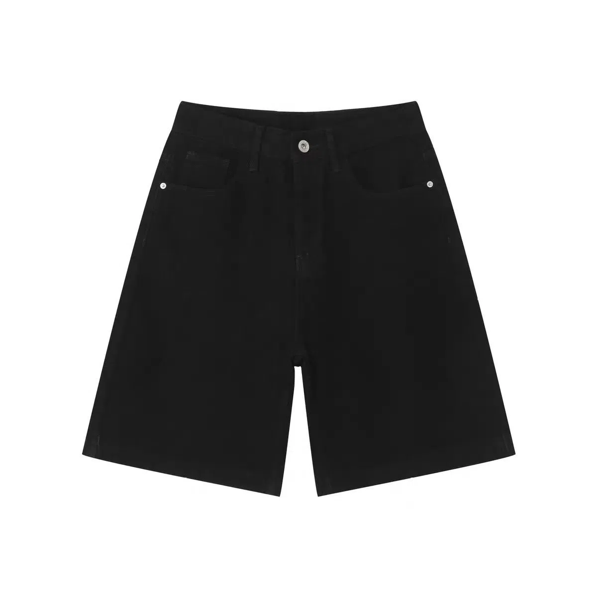 北极绒 美式复古做旧宽松直筒五分休闲短裤 男款