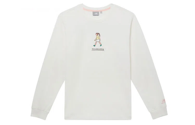 New Balance x zero per zero Printed Crewneck Sweatshirt White