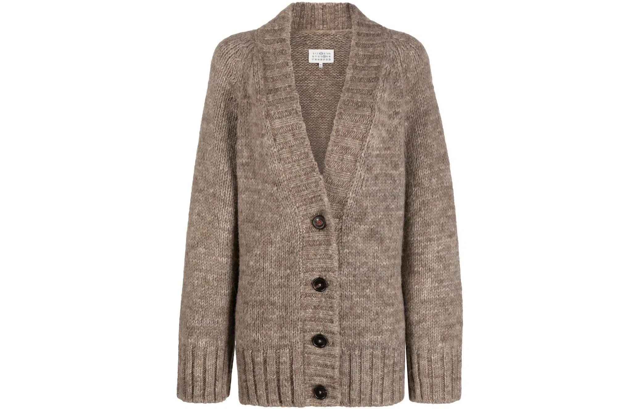 Maison Margiela V-Neck Cardigan Brown