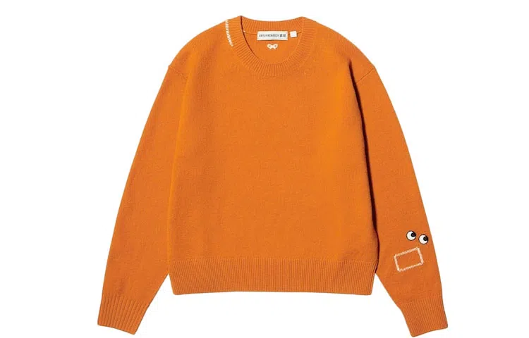 UNIQLO x Anya Hindmarch FW23 Sweater Orange