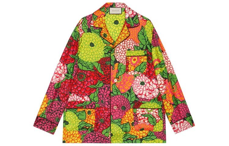 GUCCI Ken Scott Print Silk Shirt