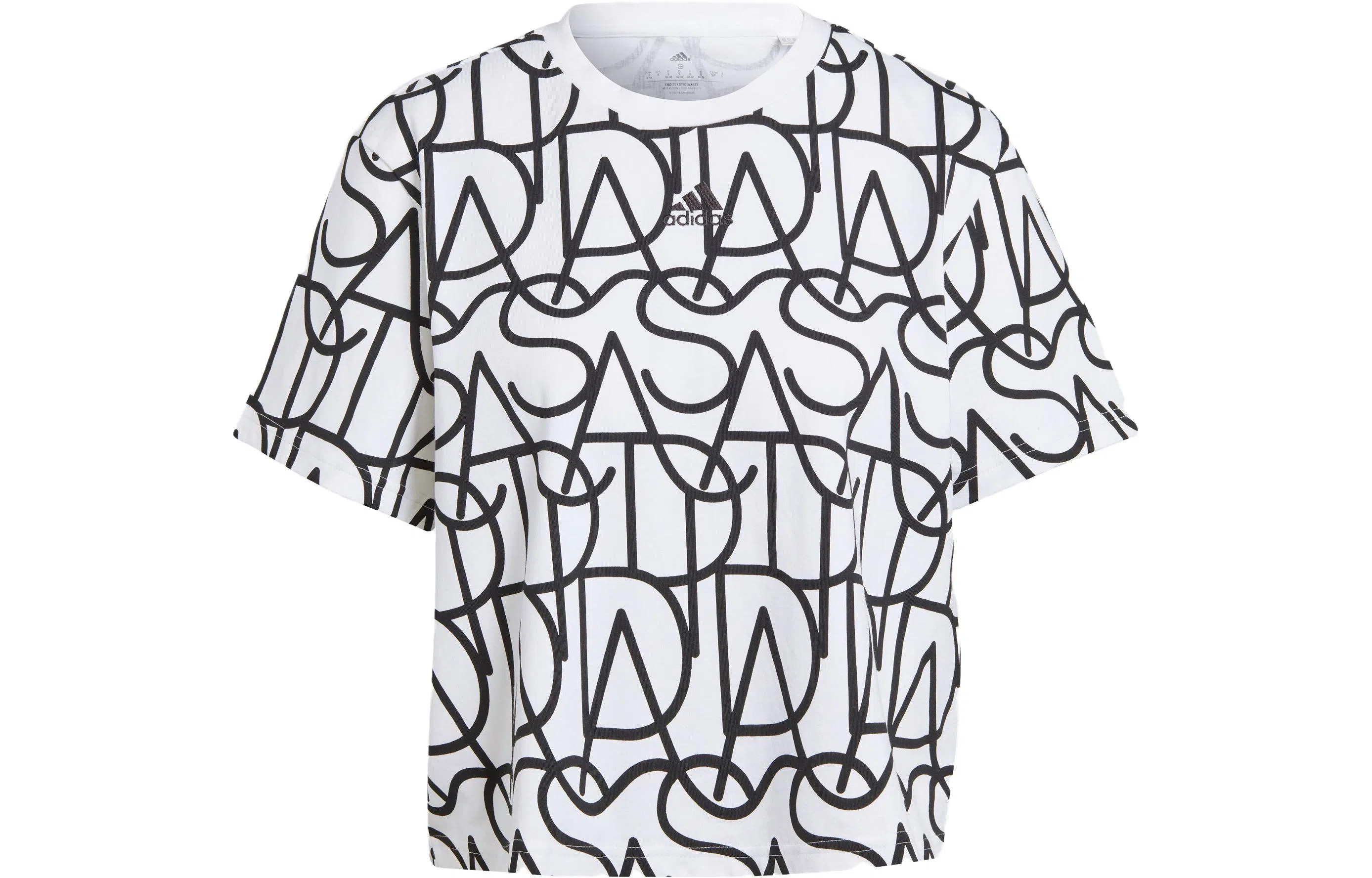 adidas ALLOVER GRAPHIC BOYFRIEND TEE LogoT