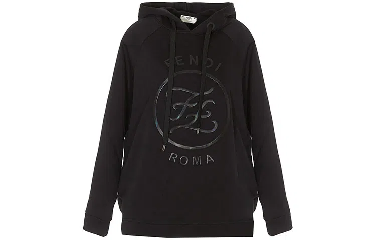 Fendi SS21 Karligraphy Hoodie Black
