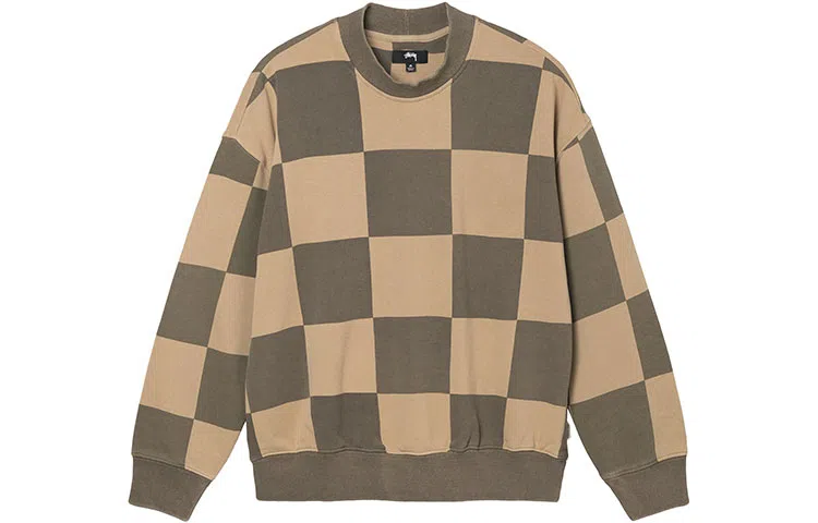Stussy FW21 Blur Checker Fleece Mock Neck