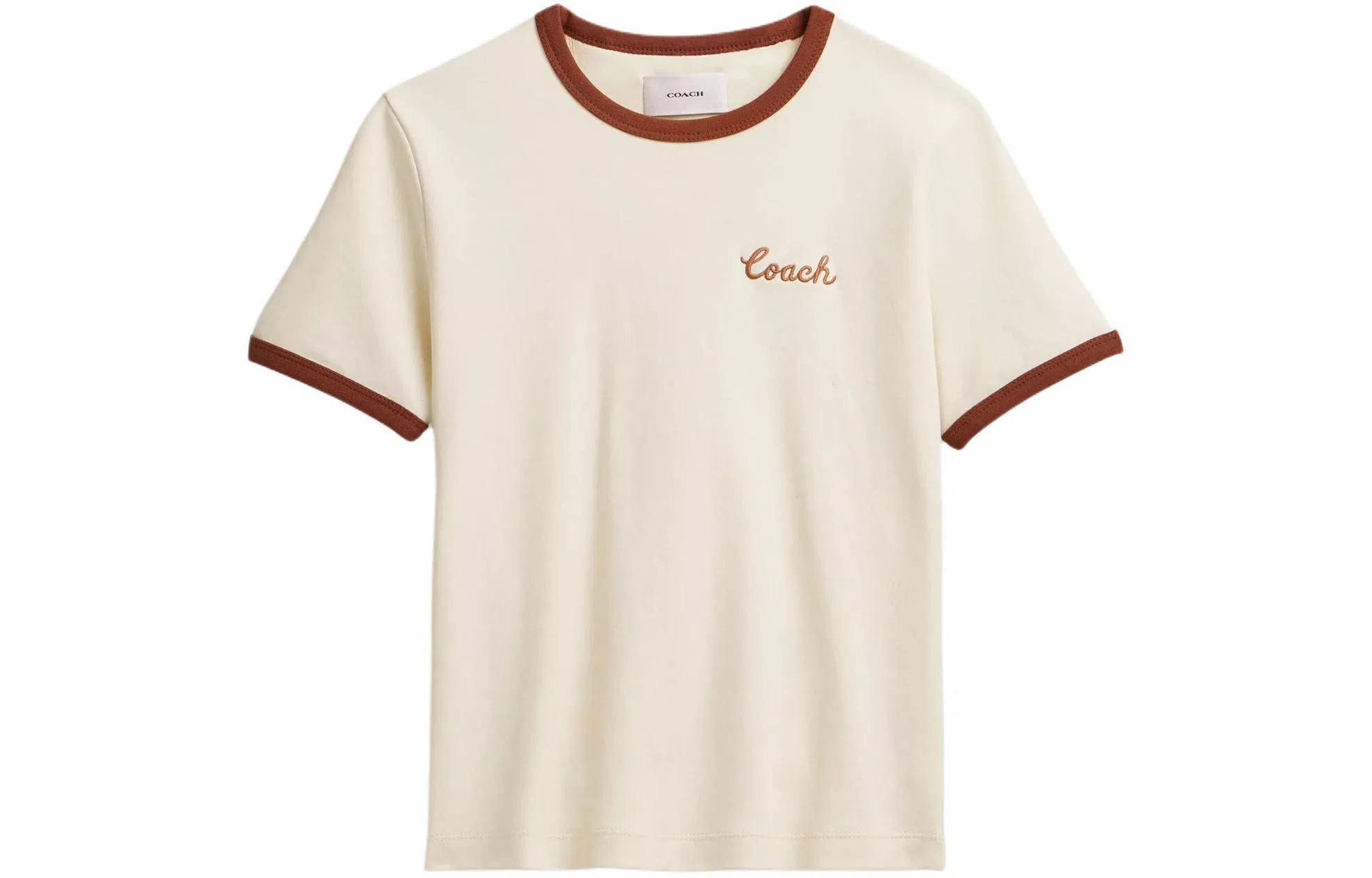 COACH SS24 Embroidered Tee Cream
