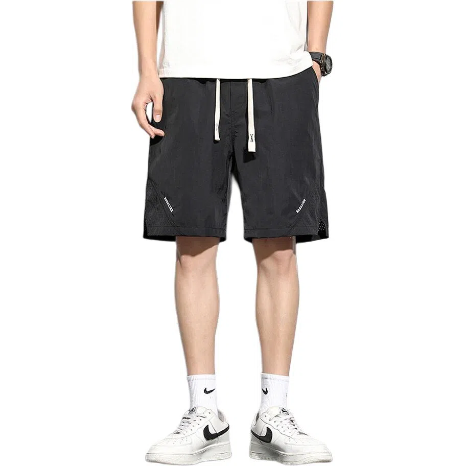 恒源祥 冰丝速干薄款中裤五分跑步休闲短裤 男女同款