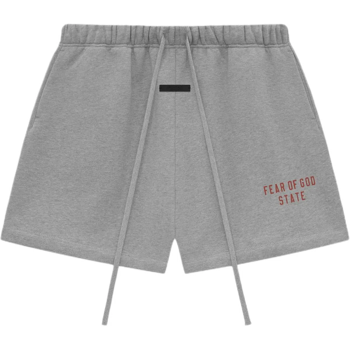 Fear of God Essentials Fleece Soccer Short Oatmeal Grey/Dark Heather
