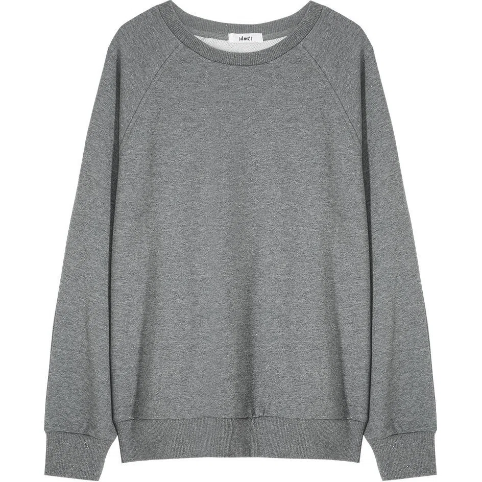 【dme】 纯色圆领宽松套头卫衣 女款 深麻灰