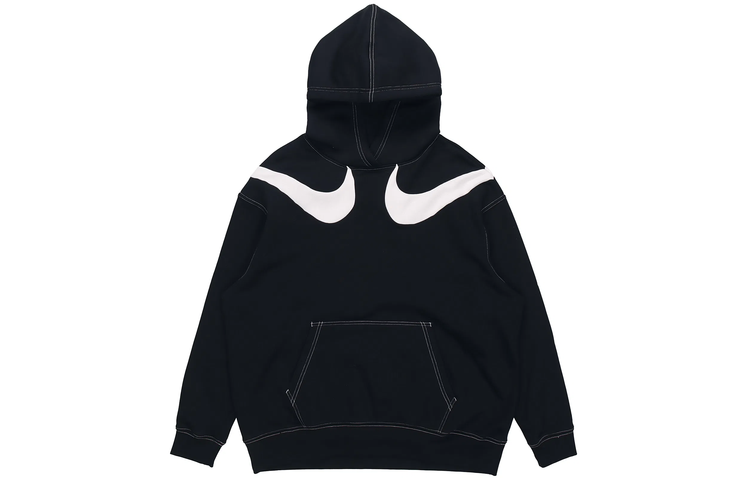 Nike Swoosh Fleece Hoodie Black