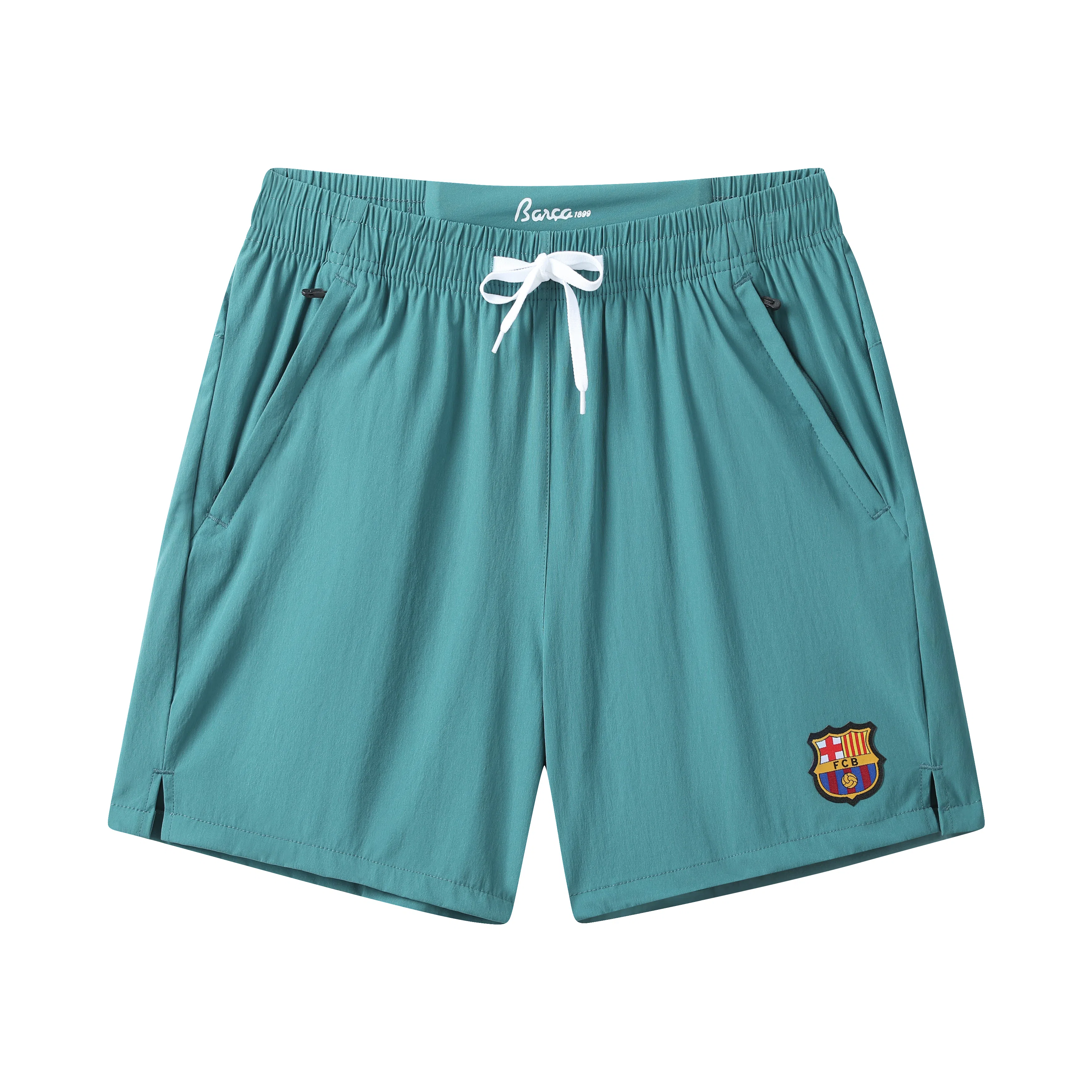 巴塞罗那足球俱乐部 吸汗透气跑步篮球健身训练宽松百搭运动五分休闲短裤 男女同款