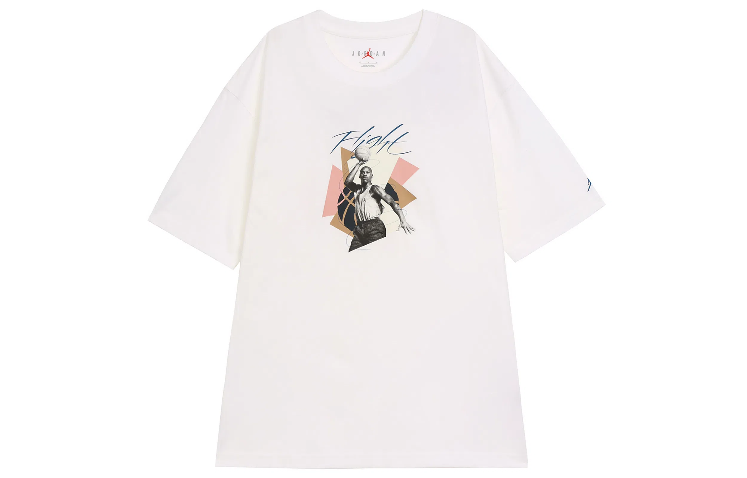 Jordan AS W J SS GFX OS Tee White