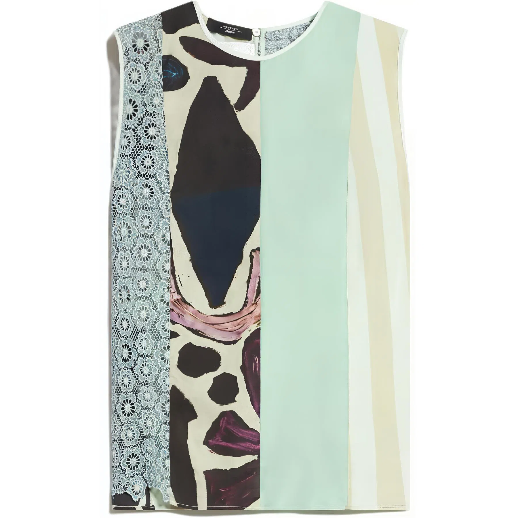 WEEKEND MaxMara Onirica Sleeveless Zip T-Shirt Light Green