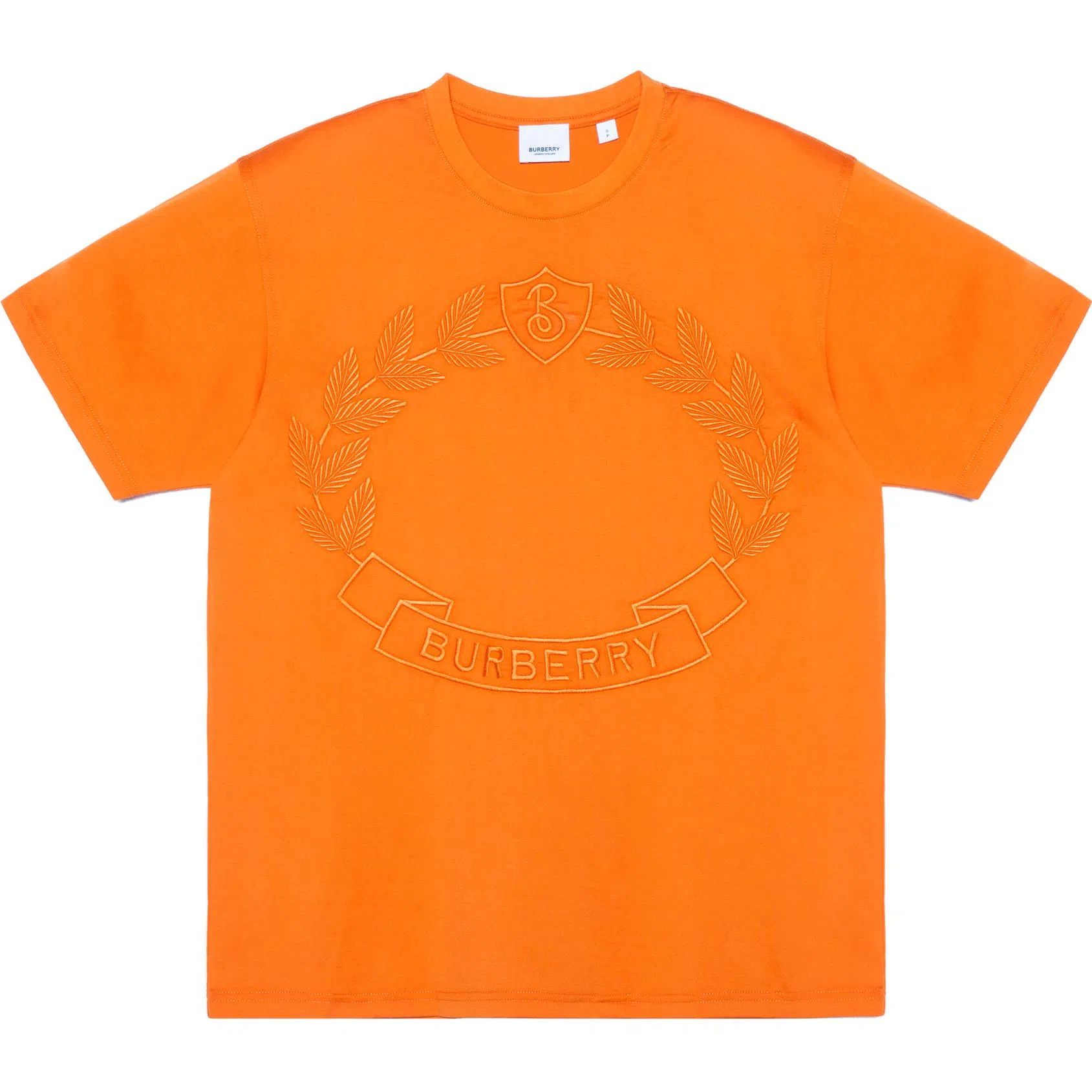 Burberry FW22 Embroidered T-Shirt Orange