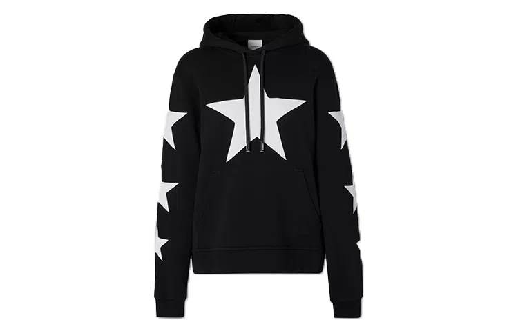 Burberry Star Print Hoodie Black