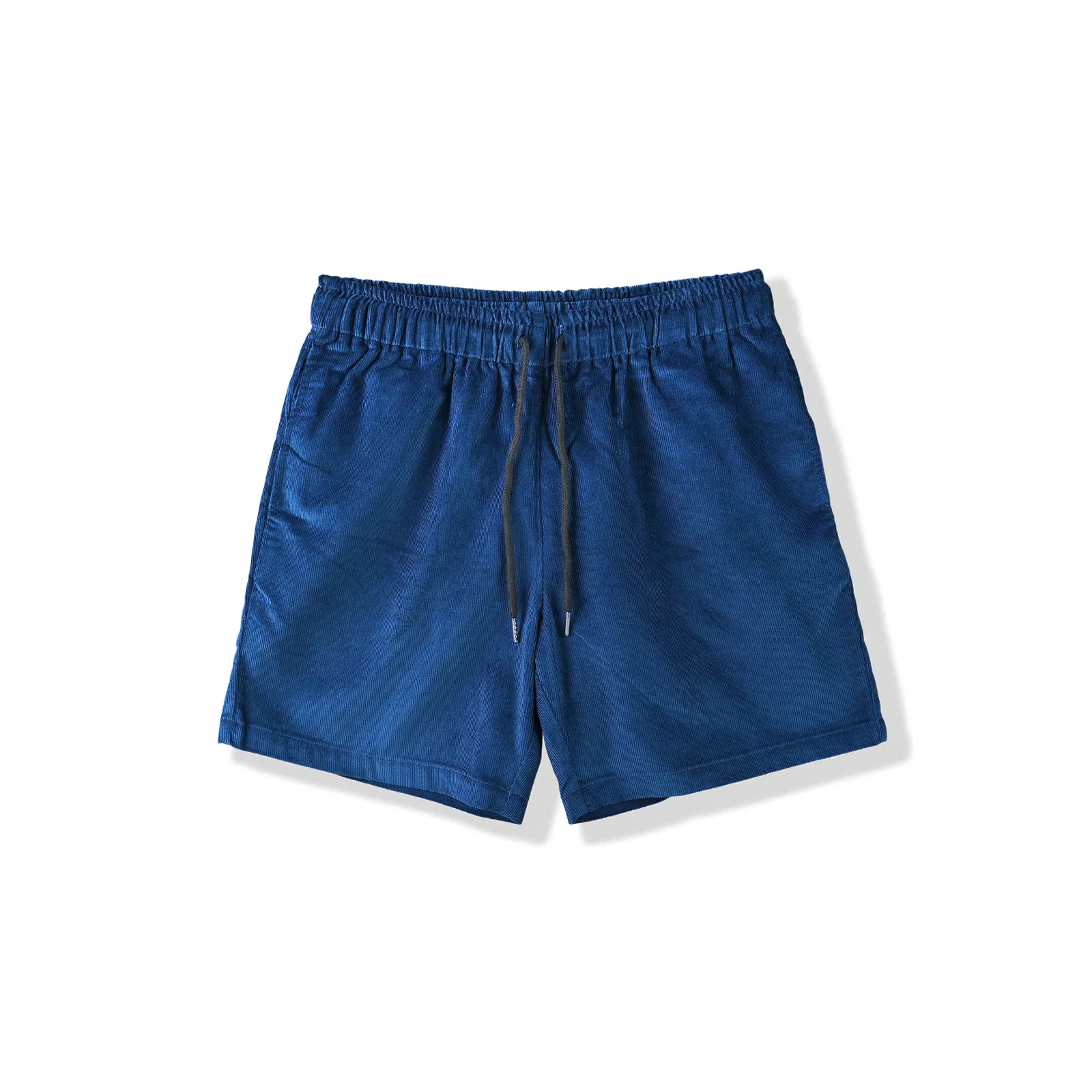 我是大卫 宽松高街直筒五分时尚简约百搭休闲短裤 男女同款 深蓝色