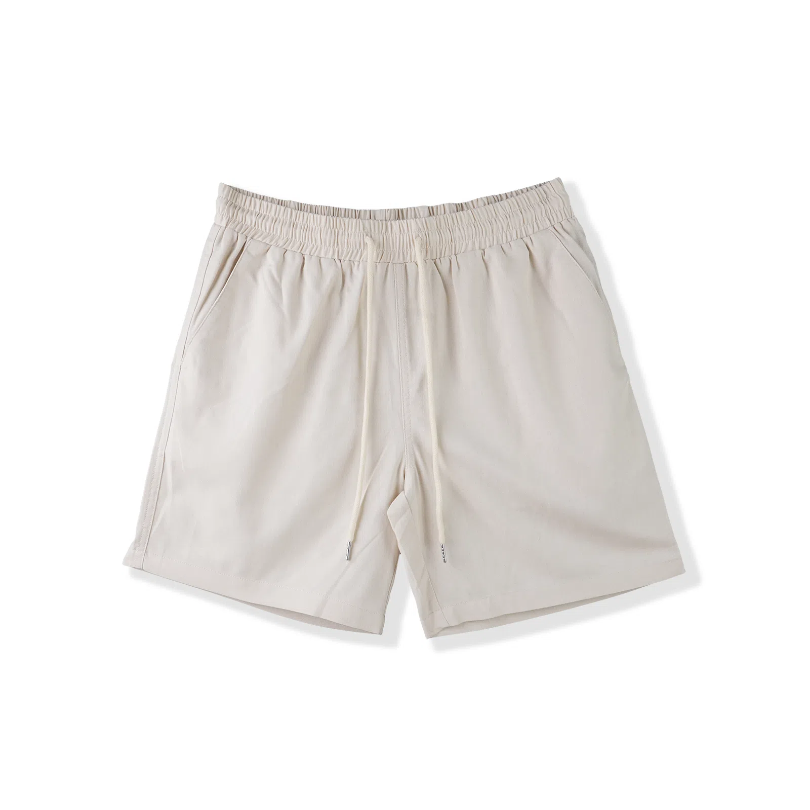 我是大卫 日系韩版百搭直筒休闲短裤 男女同款 杏色