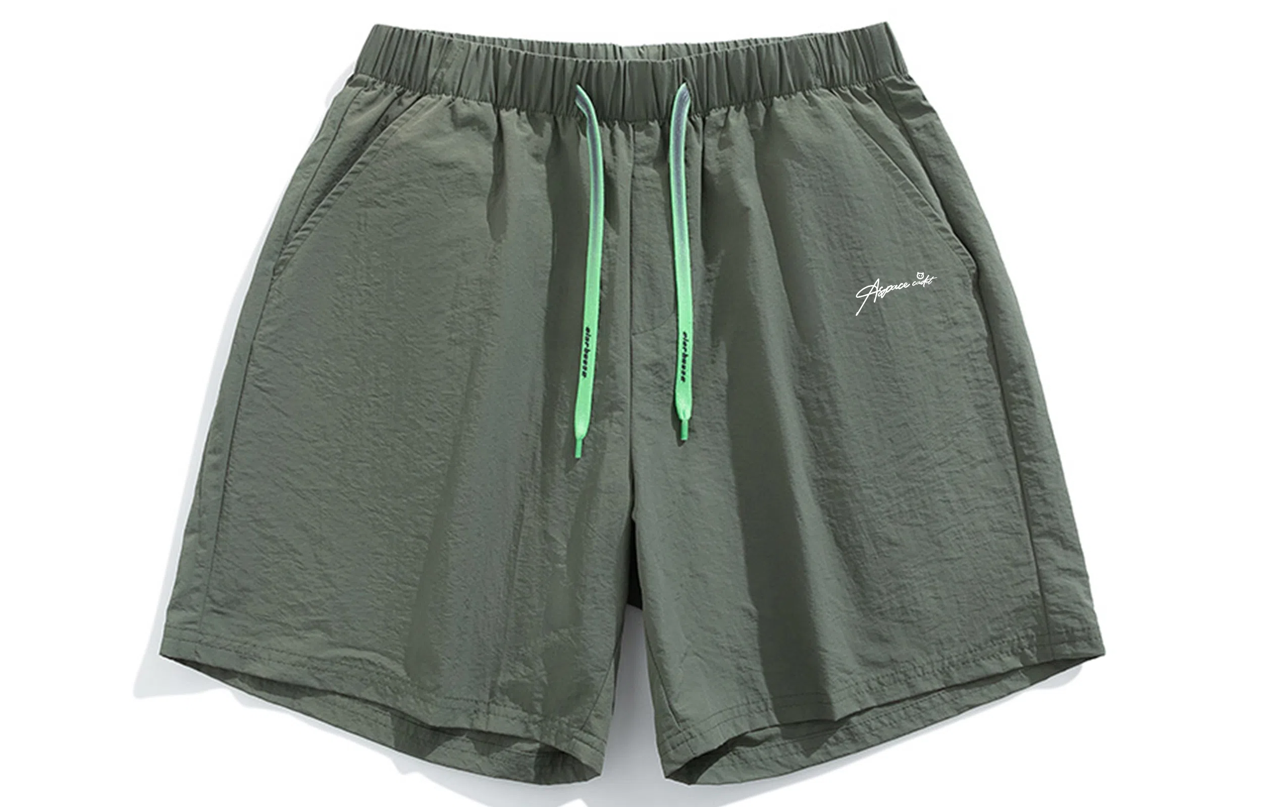 王者荣耀 鲁班七号款 美式基础款字母宽松舒适百搭肌理质感柔软亲肤简约冰感五分抽绳休闲短裤 男女同款