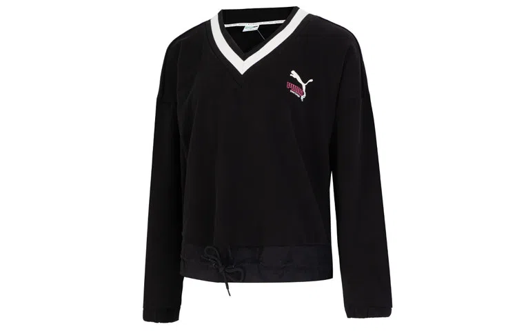 Puma Women Fashion V neck Sweatshirt