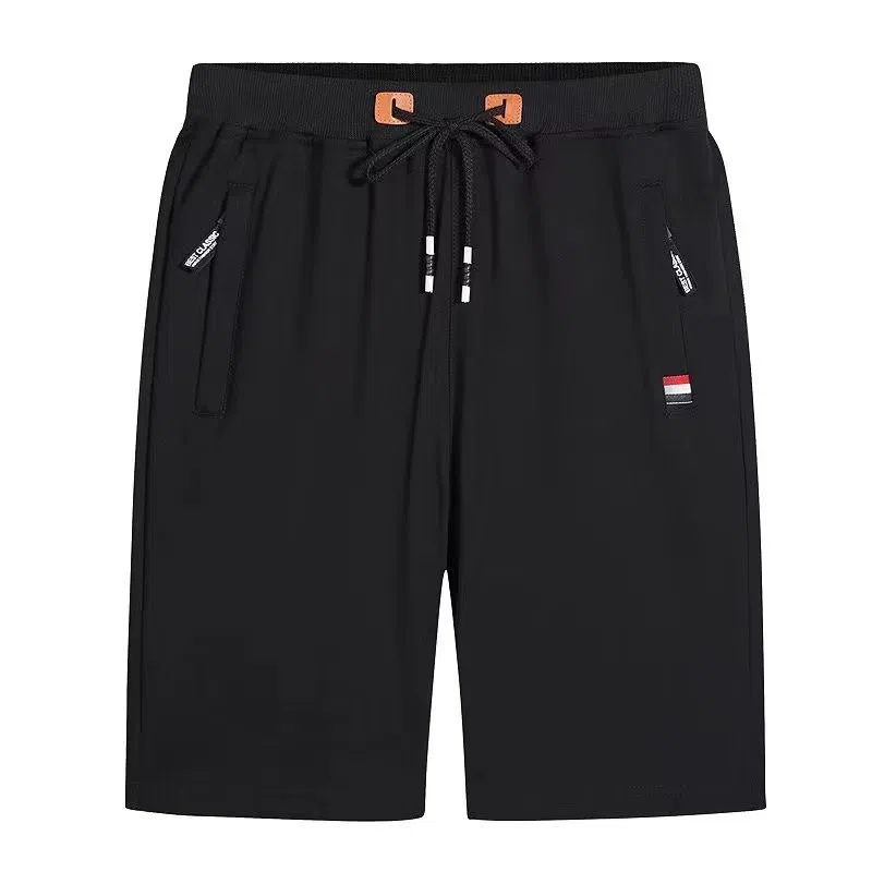 北极绒 时尚潮流韩版大码拉链外穿休闲短裤 男款