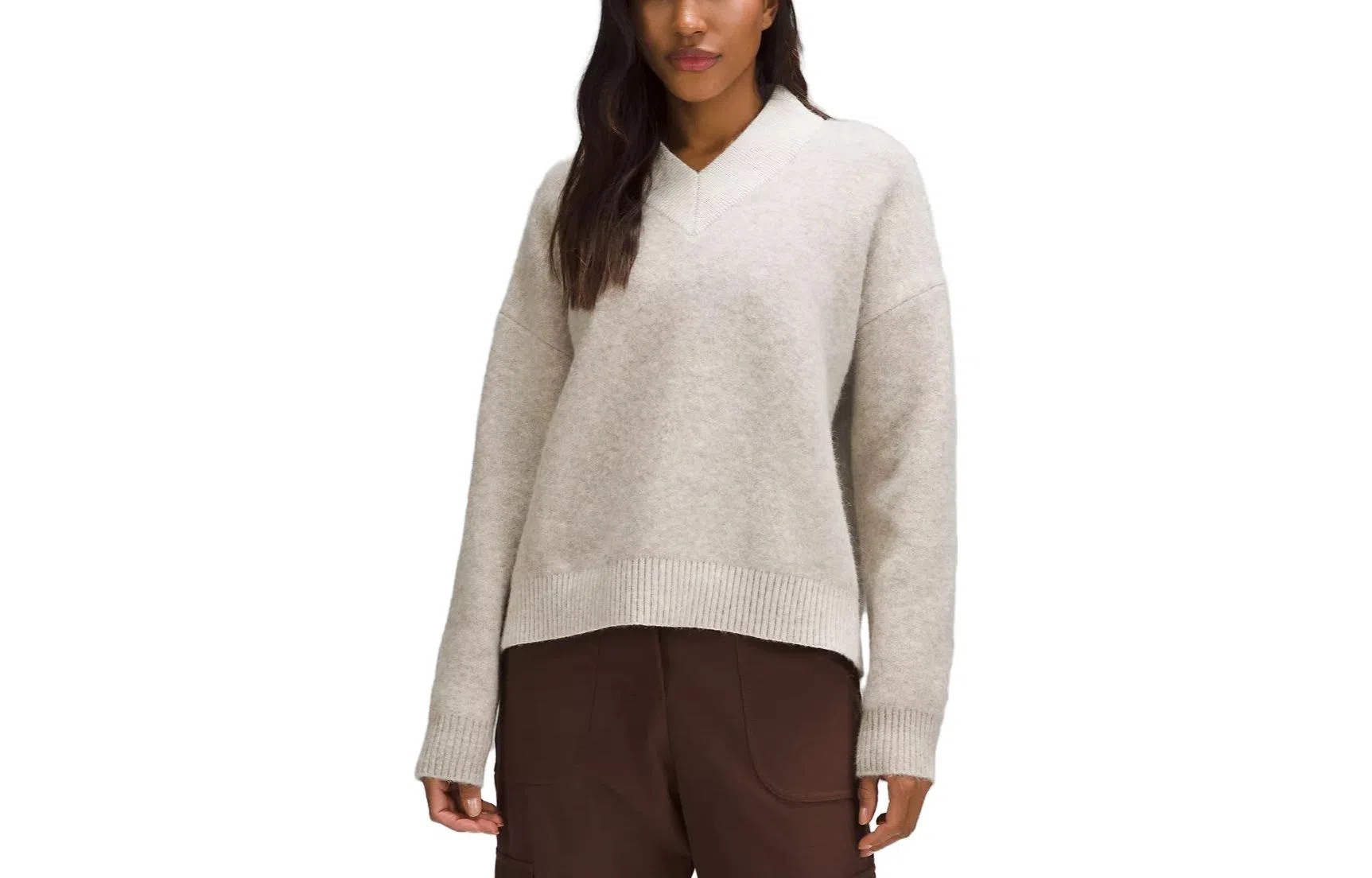 lululemon Alpaca Wool-Blend V-Neck Sweater