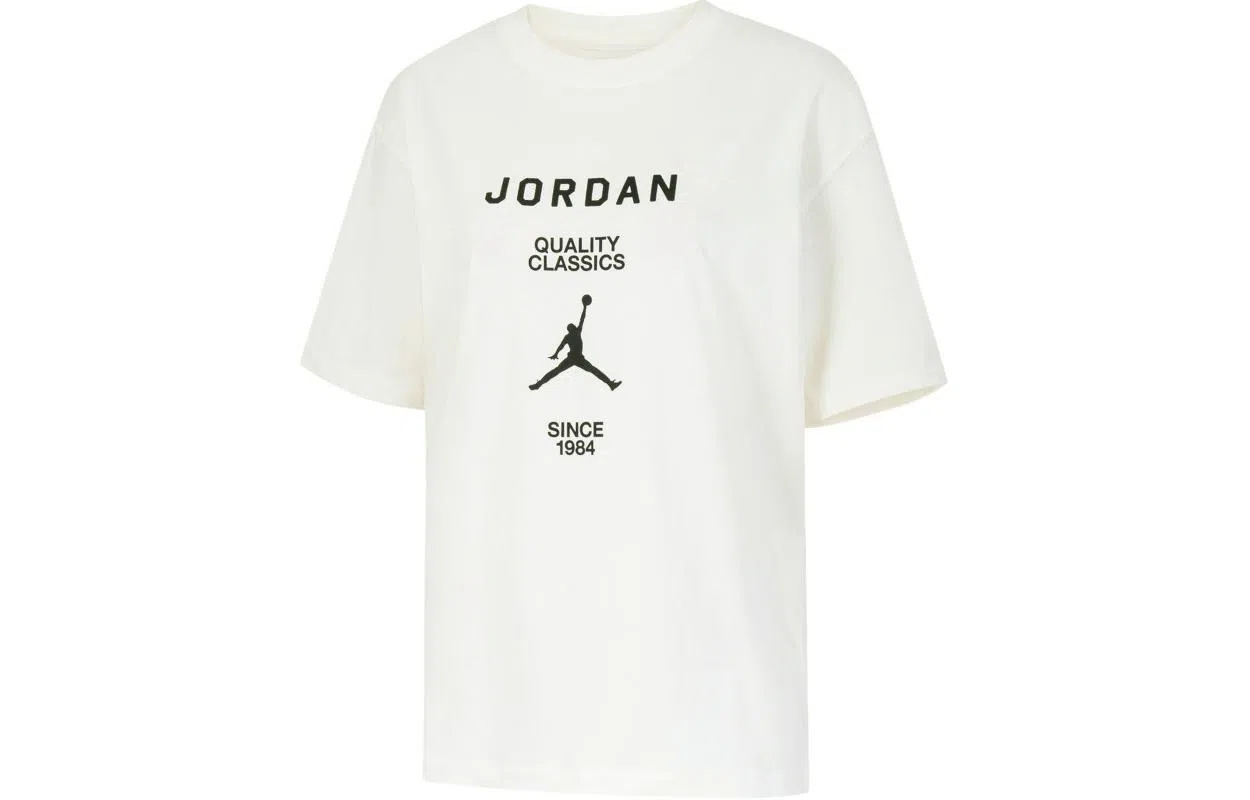 Jordan AS W J SS GF GFX Tee White