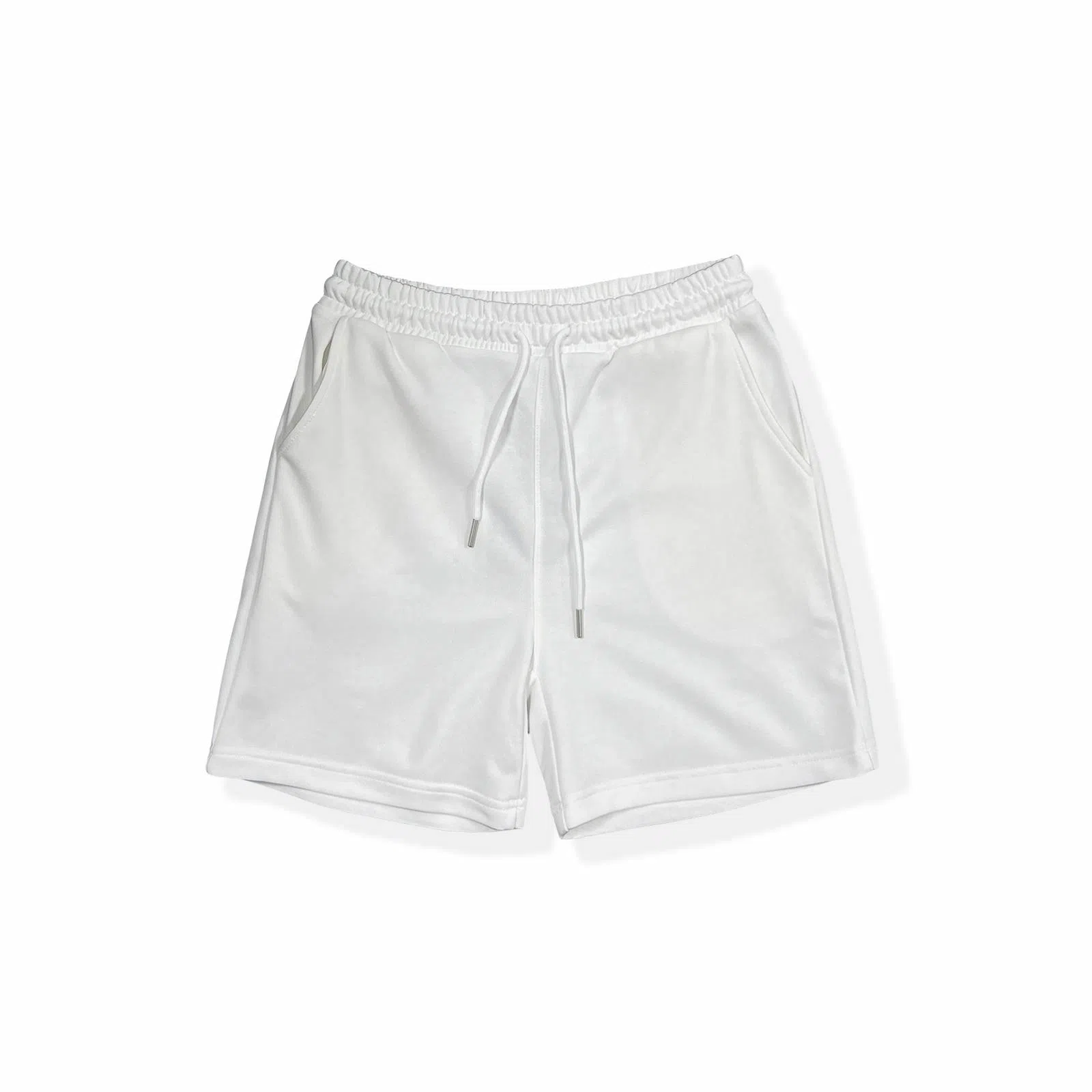 我是大卫 日系简约百搭阔腿五分裤慵懒宽松休闲短裤 男女同款 白色