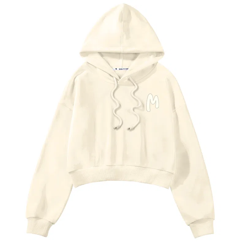 棉致 连帽短款宽松简约舒适通勤卫衣 女款