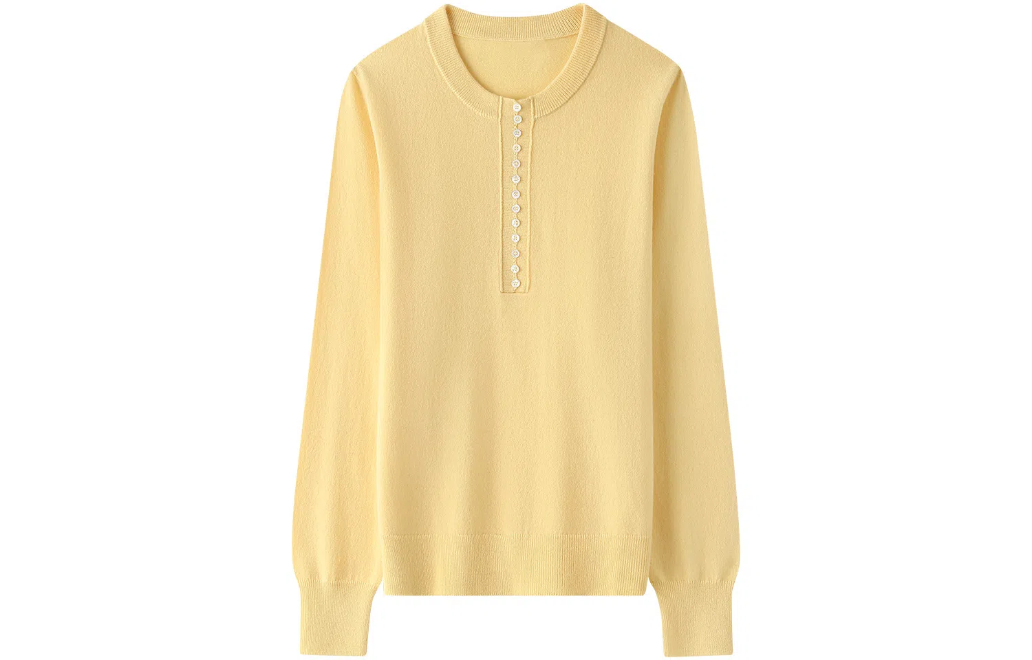 恒源祥 纯色圆领打底针织羊绒衫 女款