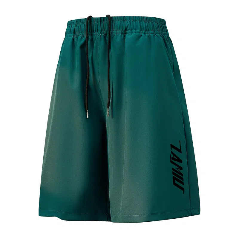 兰缪 简约纯色基础日常舒适透气柔软亲肤美式百搭宽松五分休闲短裤 男女同款