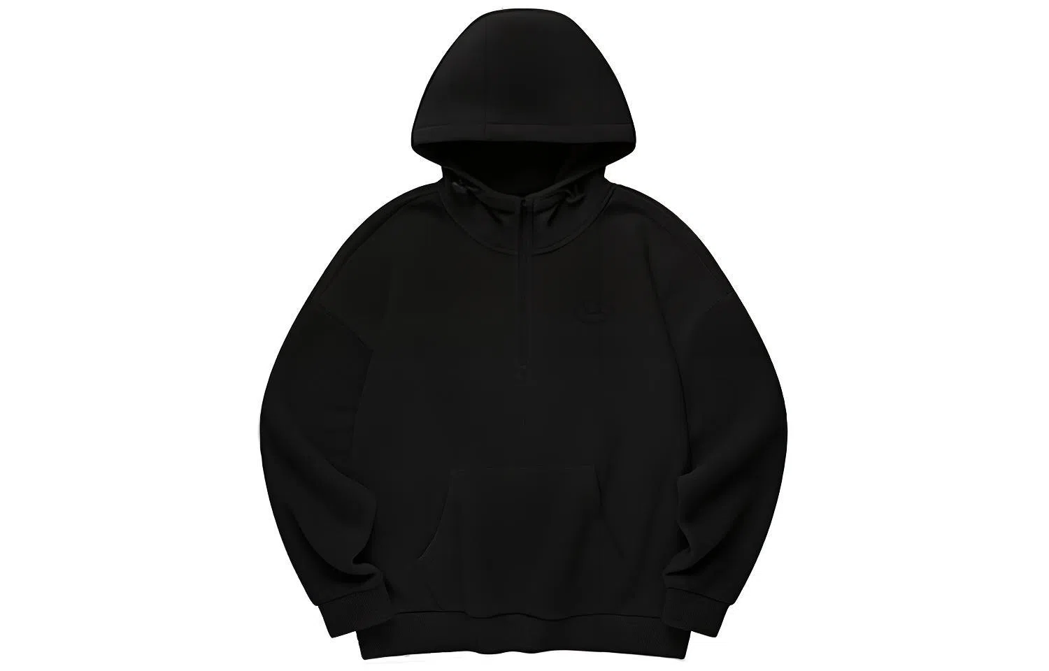 乔丹 保暖连帽休闲套头卫衣 女款 黑色