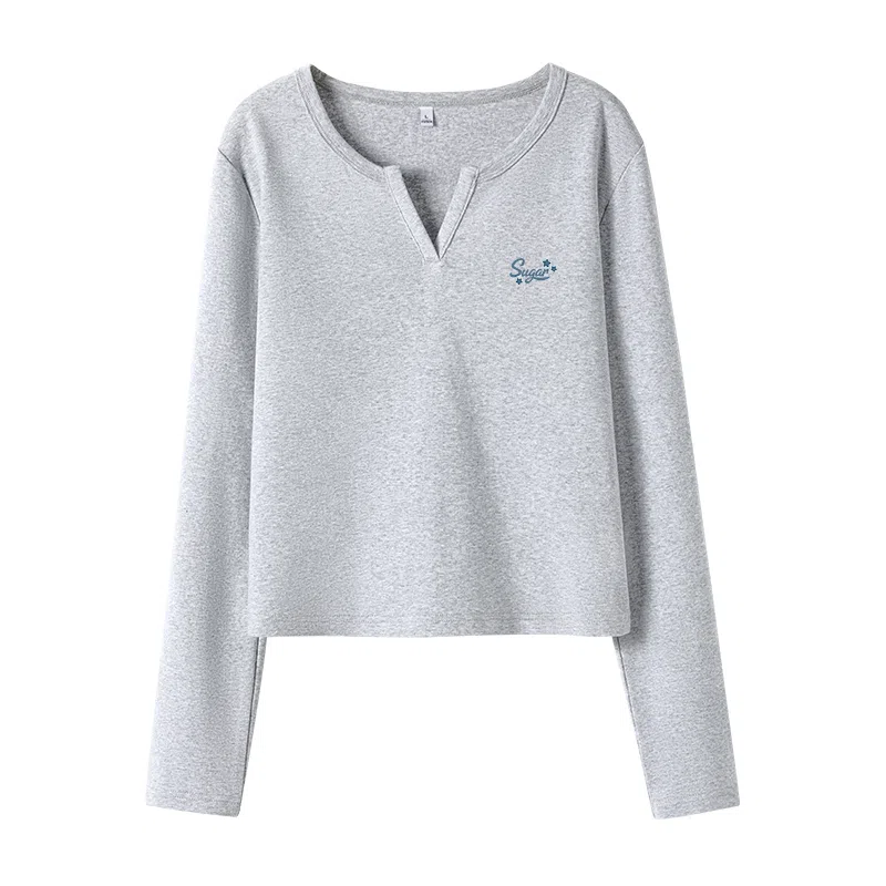 MJ Style V-Neck Pullover Long Sleeve T-Shirt