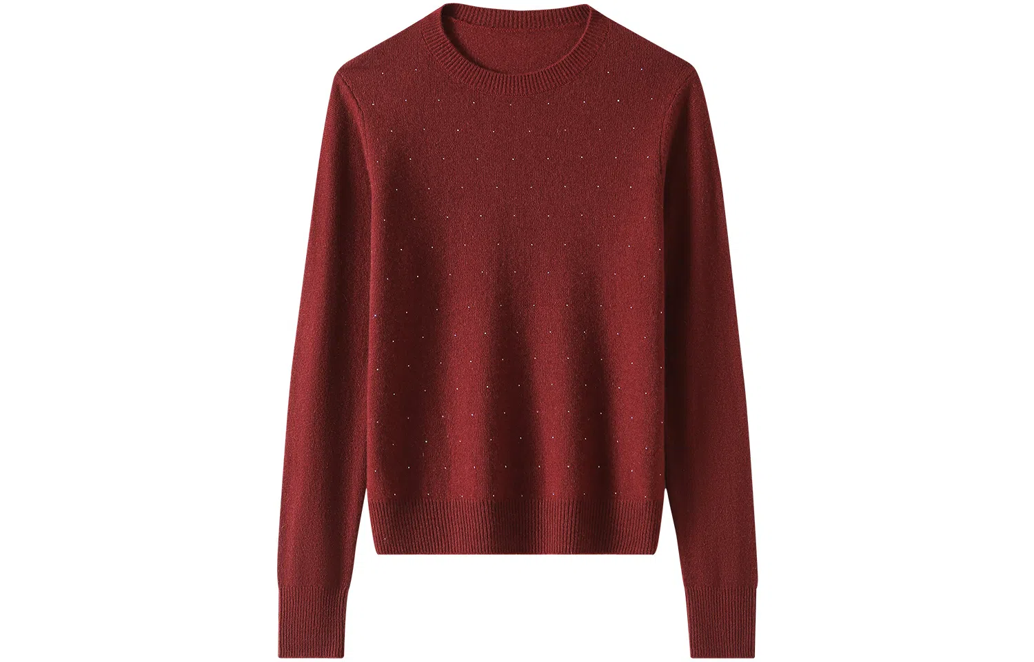 恒源祥 纯色圆领套头羊绒衫 女款