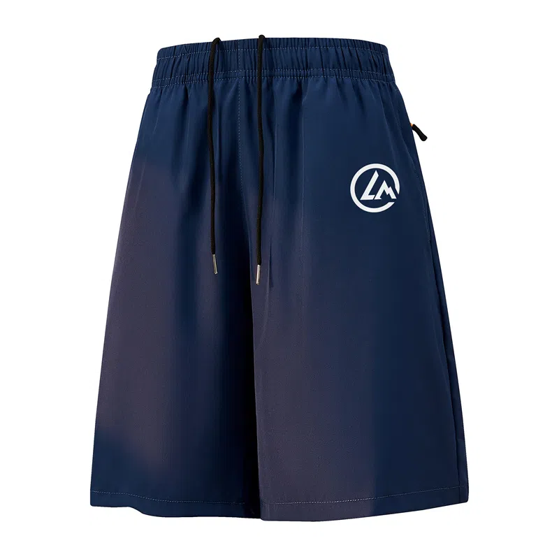 兰缪 日系简约纯色基础款日常通勤舒适柔软亲肤复古美式百搭户外运动宽松五分休闲短裤 男女同款