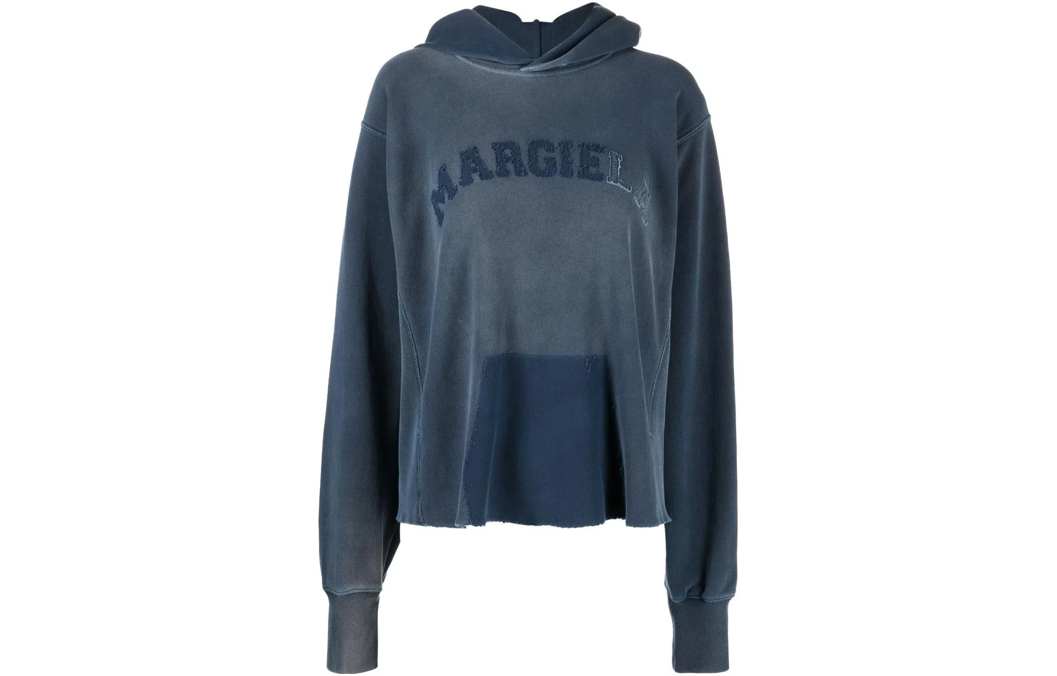 Maison Margiela Logo Hoodie Blue