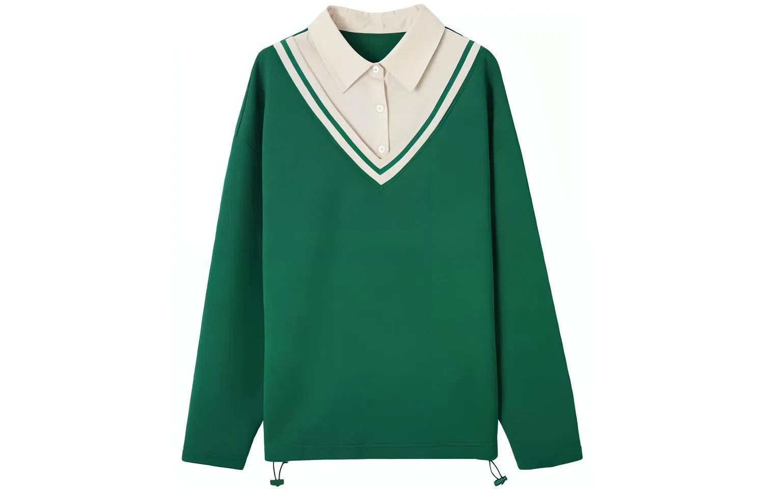 【dme】 翻领假两件卫衣 女款