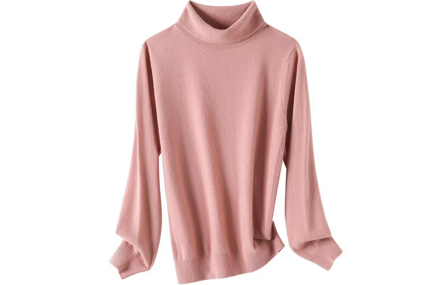 恒源祥 堆堆领纯色打底羊绒衫 女款