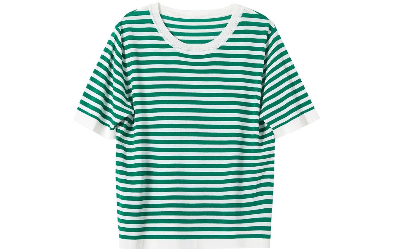 【dme】 圆领薄款短袖针织衫 女款