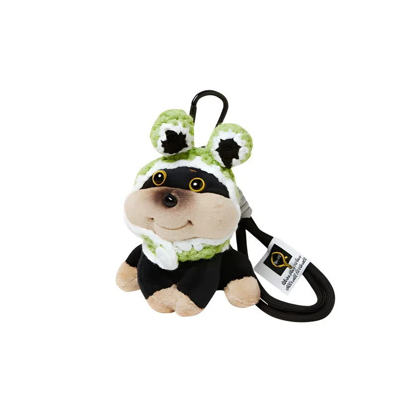 纳兰杜 可爱公仔玩偶挂件创意挂饰 毛绒拼合金 钥匙扣包周边 女款 绿色大眼青蛙/兔耳朵蜜蜂狗