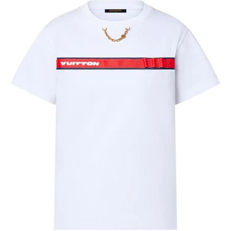 Louis Vuitton x America's Cup FW24 Logo Print T-Shirt White