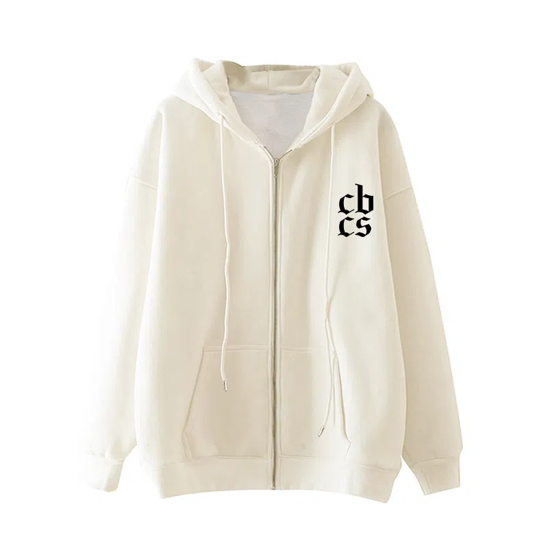 草本初色 连帽宽松薄款字母印花舒适通勤卫衣 男女同款