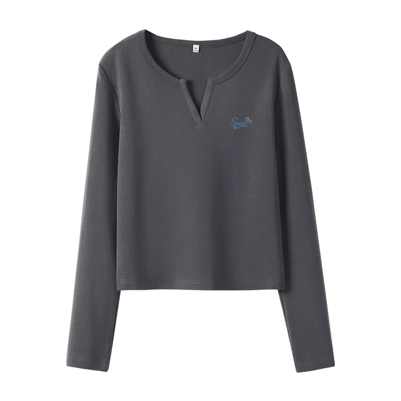 MJ Style V-Neck Pullover Long Sleeve T-Shirt