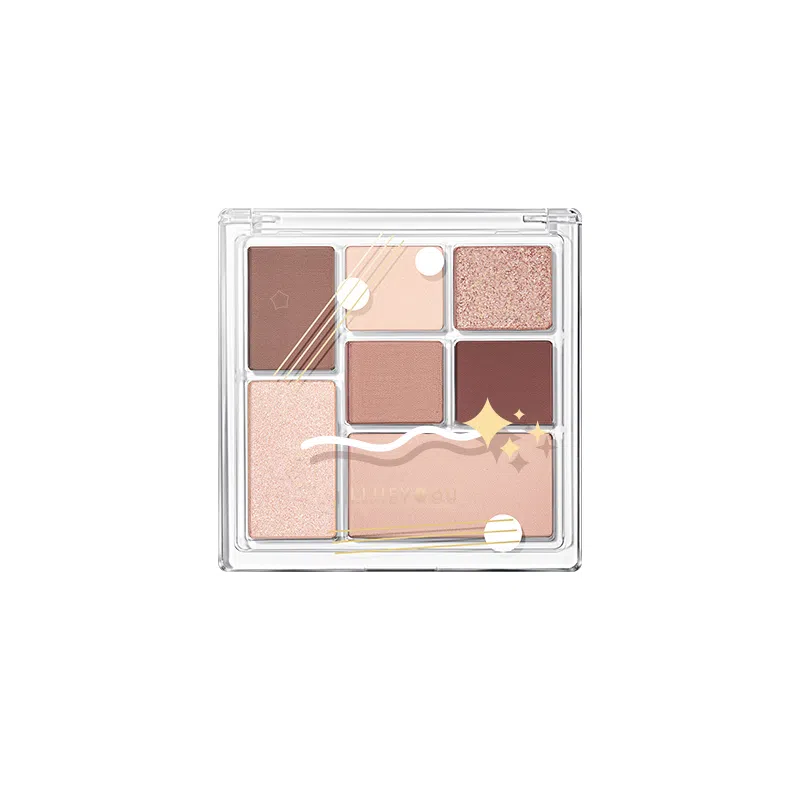 丽洁悠 【爆款】七色修容眼影纯欲氛围感一体盘 易上色细闪自然