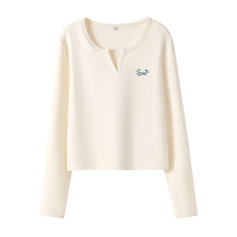 MJ Style V-Neck Pullover Long Sleeve T-Shirt