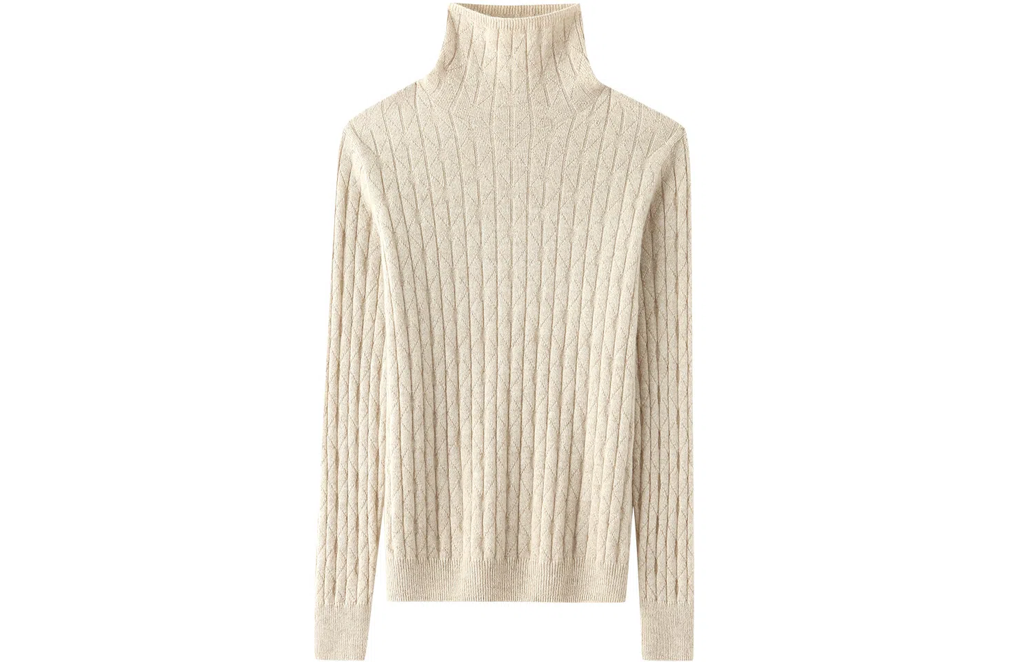 恒源祥 纯色堆堆领长袖羊绒衫 女款