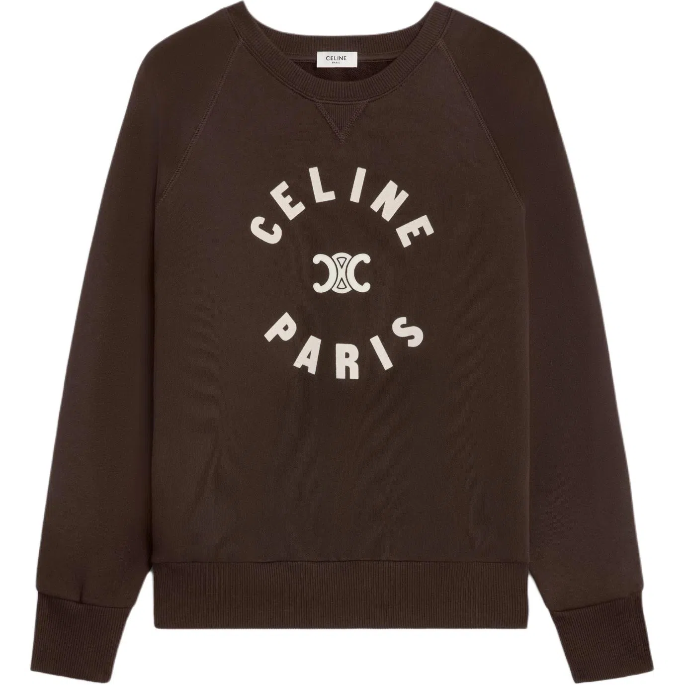 CELINE Triomphe Sweatshirt In Cotton Fleece