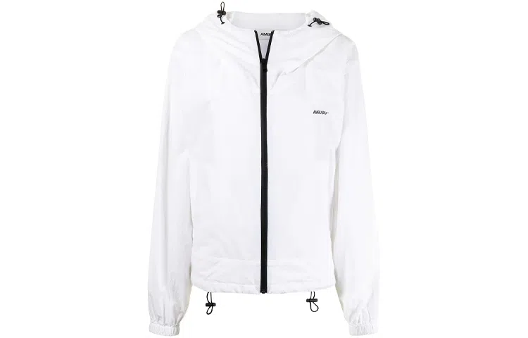 AMBUSH FW21 Logo Zip Jacket White