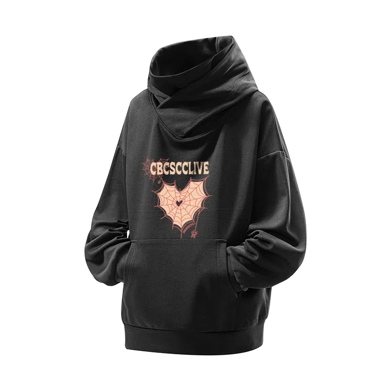 草本初色 字母爱心连帽套头卫衣 男女同款