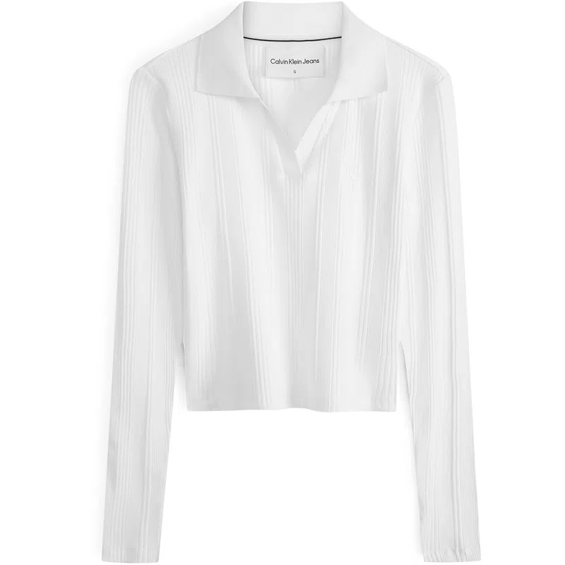 Calvin Klein V-Neck Polo White